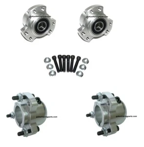 4) Wheel Hub Kit 5/8" Bearing Front Spindle Rim Mount & 1" Rear Axle Hubs Kart - Picture 1 of 11