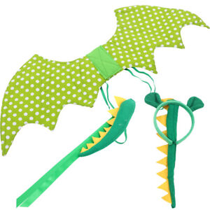 Dinosaurier- -Kostüm Dinosaurier-Stirnband-Set Flügel
