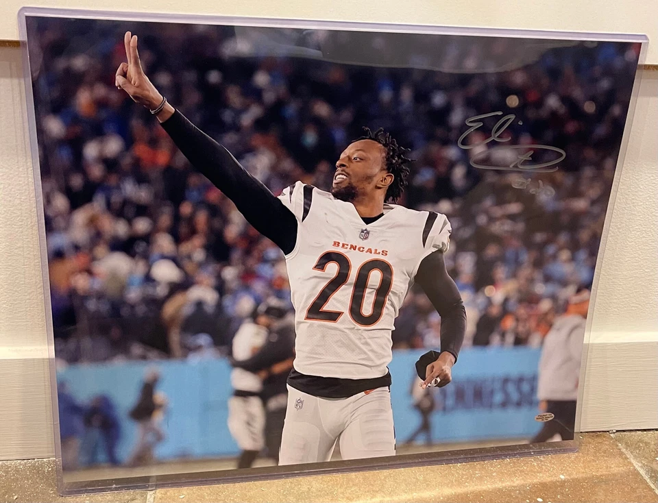 Foto firmada por Eli Apple "Bengals" color 16" x 20" certificado de autenticidad BUF Foto 1 de 1