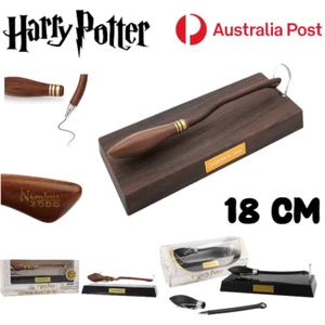 Harry Potter Levitating Broomstick Ballpoint Pen Blue Ink Rollerball Stationery - Picture 1 of 10