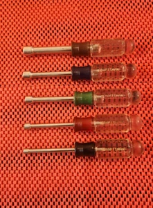 MADE IN THE U.S.A. 5 CRAFTSMAN NUT DRIVERS, 3/16" TO 7/16" - Picture 1 of 7