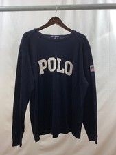 Ralph Lauren Polo Sport Vintage 90's Usa Rugby Jersey Shirt Flag Medium