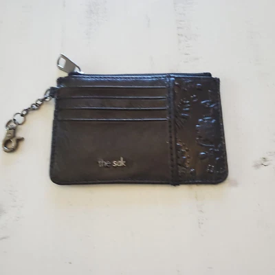 THE SAK IRIS黑色皮革卡片钱包 — 第 1/4 张图片