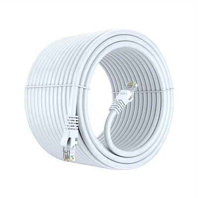 200FT Cat6 PoE Pure Copper Network UL Listed LAN UTP Internet Ethernet Cable - Image 1 of 3