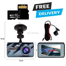 New ListingCar Dash Cam Camera Dvr Memory Card Front & Rear G-sensor Dual Lens 1080P Hd Us