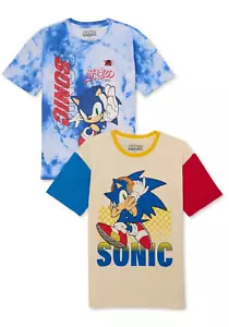 Sonic Boys 2 Pack of Graphic T-Shirts Size L (10/12) - Picture 1 of 3