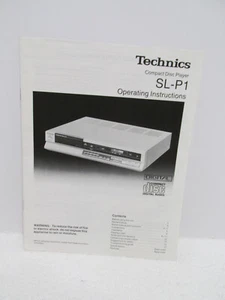 Technics SL-P1 CD Player Owner's manual, original - Picture 1 of 3