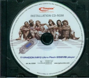 CD Typhoon Installation CD-ROM MP3 Ultra Flash 256MB Player - Bild 1 von 1