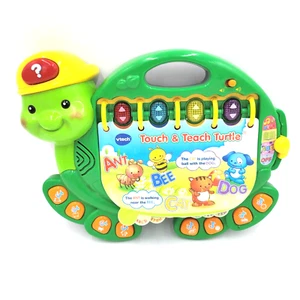 Juguete interactivo VTech Touch & Teach Turtle luces educativas música probada funciona - Imagen 1 de 10