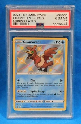 2021 POKEMON SWSH # SV030 CRAMORANT - HOLO PSA 10 GEM MT #60850441 SHINING FATES - Image 1 of 2