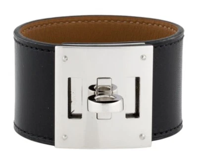 Pulseira de couro para cachorro Hermès Kelly inclui caixa e bolsa - Imagem 1 de 3