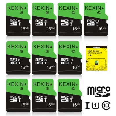 High Speed Memory Card Lot 5/10/100pcs16GB Micro SD Card SDHC TF Flash SD Cards  - Image 1 of 4