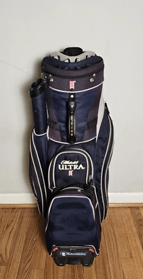 Bolsa de carro de golf Datrek Michelob Ultra 15 vías incorporada apagadora 6 latas enfriador azul Foto 1 de 4
