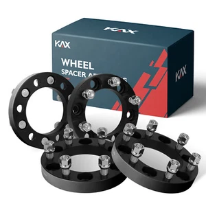 4Pcs 1" 6x5.5 Wheel Spacers 14x1.5 For CHEVY GMC Silverado Tahoe Yukon Sierra - Picture 1 of 8