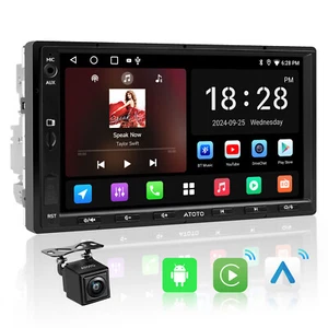 ATOTO A5L Android Autoradio 7 Zoll GPS NAVI Wireless CarPlay WIFI Rückfahrkamera - Bild 1 von 9