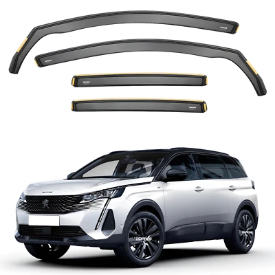 ISPEED Wind Deflectors for Peugeot 5008 MK2 2016-2024 5-Door SUV 4pc Set Visors - image 1 of 4
