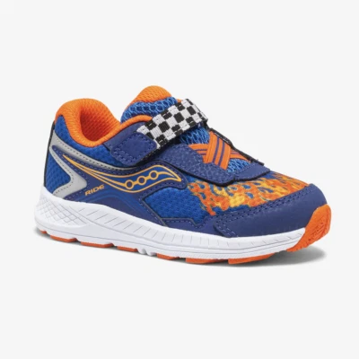 NUEVO Saucony Talla 6 Baby Boys Ride 10 Jr. Zapatilla deportiva - Blue Flame Foto 1 de 4