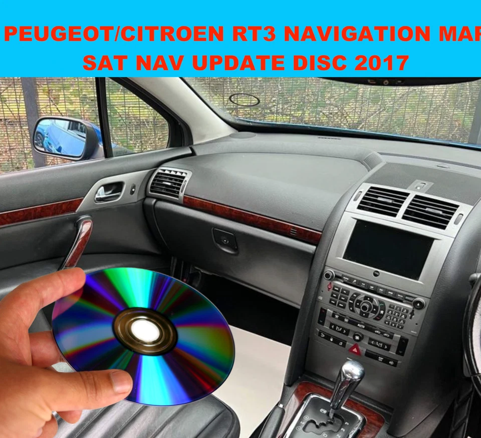 Sat Nav CD Disc for Peugeot/ Citroen c2,c3,c4,c5,c6, c8 with RT3 Navigation 2017 - Image 1 of 1