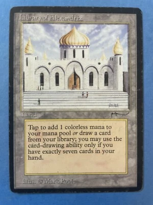 MTG Arabian Nights  Edition, Library of Alexandria! 1993 Vintage Magic! - Image 1 of 2