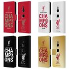 LIVERPOOL FC LFC 2020 CHAMPIONS PU LEATHER BOOK WALLET CASE FOR SONY PHONES 1