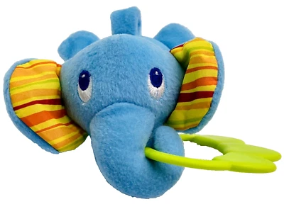 Bright Starts Baby Infant Elephant Plush 6" Hanging Toy Teether No Music - Image 1 of 4