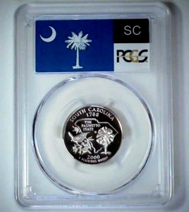 2000-S 25C State Quarter South Carolina PCGS PR69 DCAM 90% Silver 25luoa0226 - Picture 1 of 4