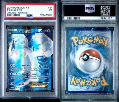 PSA 1 2015 POKEMON XY FA/LUGIA EX ANCIENT ORIGINS #94 - POP 14 - Image 1 of 2