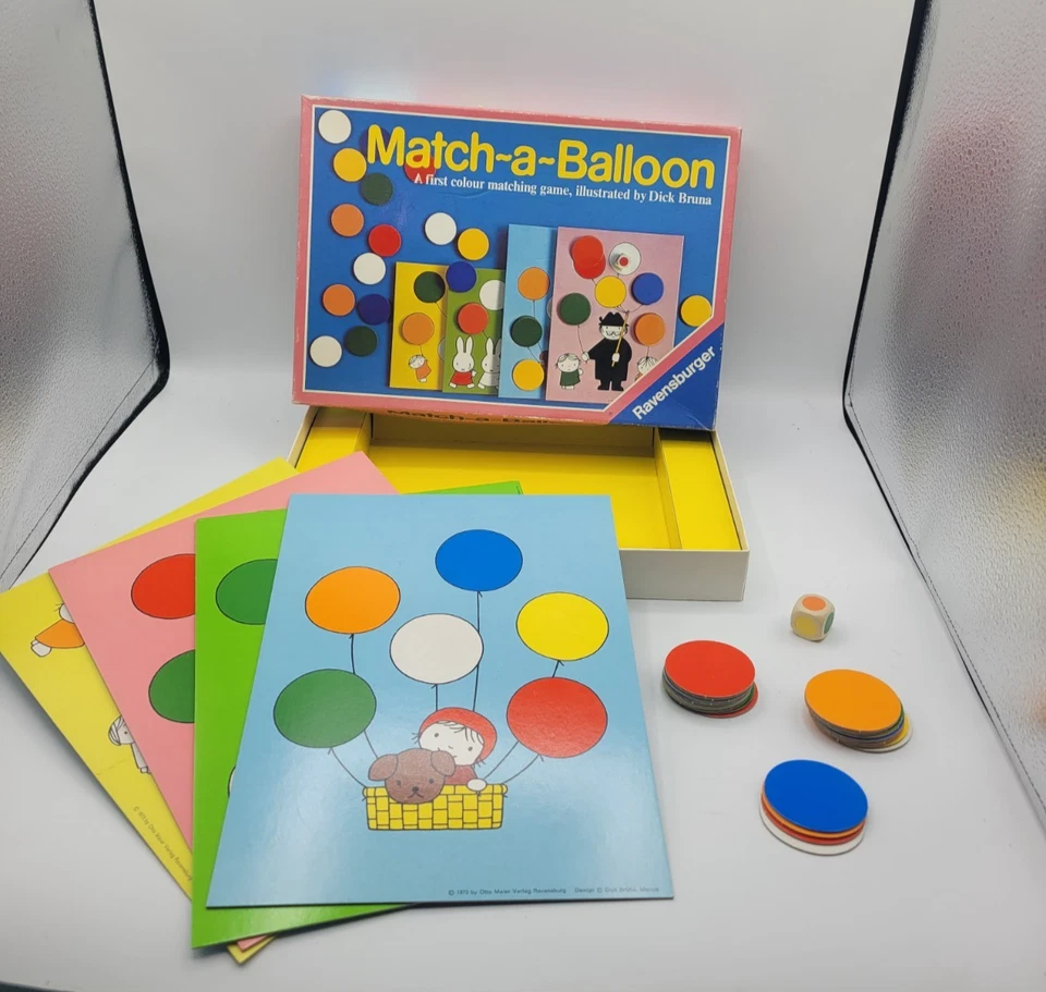 1982 Ravensburger Match-A-Balloon Colour Matching Game - Image 1 of 4