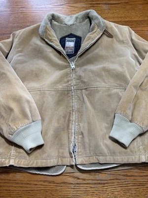 Chaqueta De Colección Mighty Mac Out O Gloucester Pana Cremallera Completa Forrada de Vellón XL Foto 1 de 4