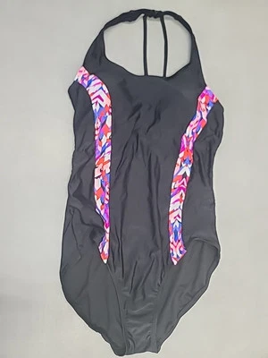 Traje de baño Catalina One Piece adelgazante negro multicolor talla L (12-14) Foto 1 de 4