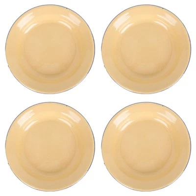  4 Pcs Emailleplatte Kleinkind Geschirr Servieren Chinesischer Obstteller - Bild 1 von 4