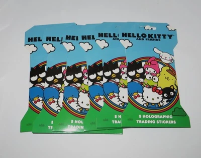 NEW Lot of 6 Hello Kitty and Friends Holographic Trading Sticker Packs SEALED - Image 1 of 3