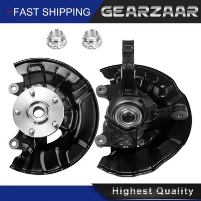 Front Steering Knuckles Wheel Hub Bearings for 2009 - 2013 Toyota Corolla Matrix - Image 1 of 4