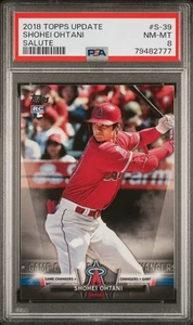 2018 Topps Update Shohei Ohtani #S-39 Salute Rookie PSA 8 NM-MINT Angels Dodgers - Picture 1 of 2