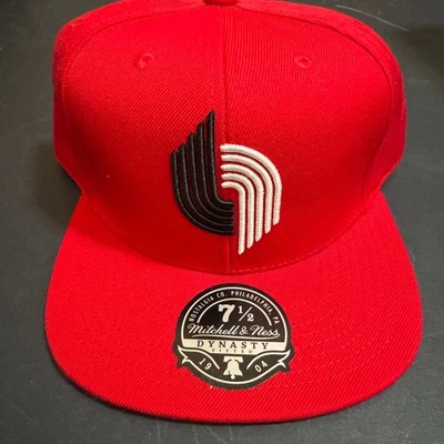 Portland Trail Blazers Mitchell & Ness Dynasty Fitted Hat HWC 7 1/2 NBA New - Image 1 of 4