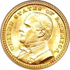 1903 G$1 LA Purchase, McKinley Gold Commemorative PCGS MS64 (CAC) - Picture 1 of 3