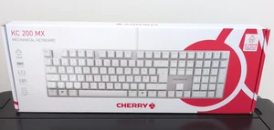 CHERRY KC 200 MX Tastatur, Weiß-Silber / MX2A Brown , Kabelgebunden, QWERTZ - Bild 1 von 3