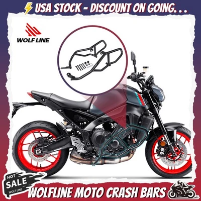 Wolfline Moto Engine Guards Frame Bumper Crash Bars For FJ MT 09 Tracer 900 GT Foto 1 de 4