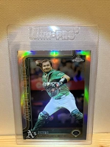 2025 Topps Chrome Refractor Shea Langeliers #58 Athletics - Picture 1 of 2
