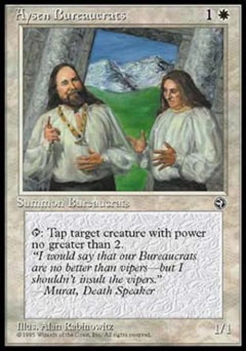 Aysen Bureaucrats (1) - Light Play MTG Homelands - Image 1 of 1