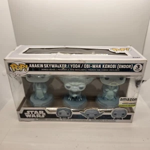 Funko POP! Star Wars Force Ghost Anakin Skywalker Yoda Obi-Wan Kenobi paquete de 3 - Imagen 1 de 13