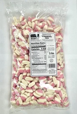 Bolsa a granel Kervan 5 lb pastel de fresa halal gominolas caramelos en rodajas Foto 1 de 4