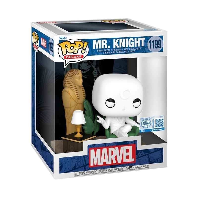 Funko Pop Deluxe Marvel Mr Knight Glow In The Dark New In Box - Image 1 of 4