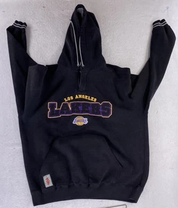 Vintage LEE Los Angeles Lakers Hoodie Sweatshirt Men Size Large Embroidered NBA - Picture 1 of 20
