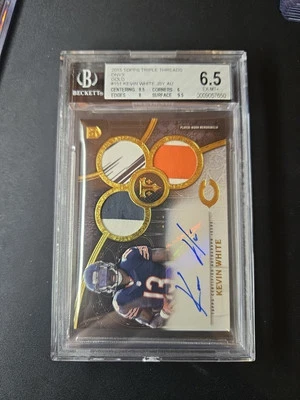 2015 Topps Triple Threads Onyx Rookie Autographed Triple Relics Kevin White 1/1 - Image 1 of 3