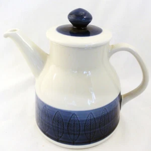 KOKA BLUE by Rorstrand Teapot 7" tall NEW NEVER USED made in Sweden - Picture 1 of 3