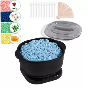 Silicone Wax Warmer Machine Pot Hot Heater Depilatory Paraffin Salon Waxing Bean - Picture 1 of 13