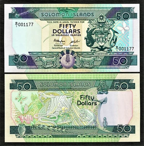 Islas Salomón 50 dólares nd (1986) elige 17a gema unc - Imagen 1 de 1