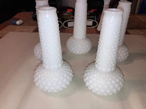 White Glass - Bubble Design Vase (Y) - Picture 1 of 3