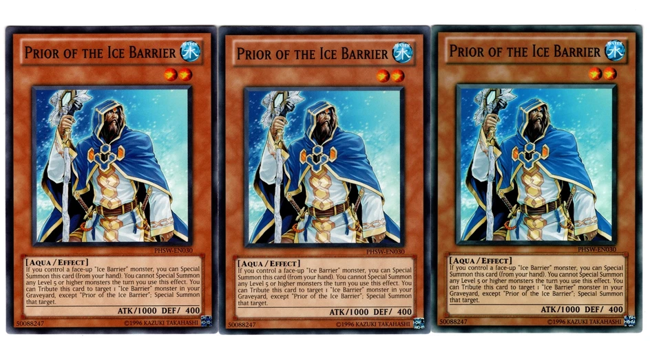 Yugioh- 3X Prior of the Ice Barrier - Common - Unlimited - PHSW-EN030 - NM - Image 1 of 1